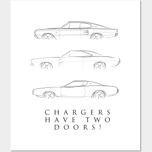 Dodge Chargers have two doors! Posters and Art